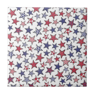 Red White e Blue Stars América Patriótica