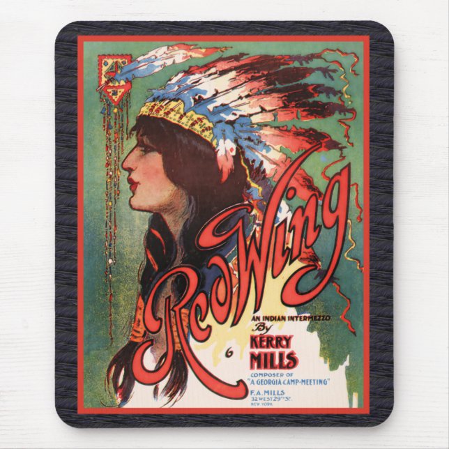 Red Wing Indian Maiden Mousepad (Frente)