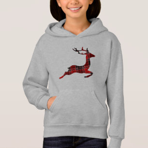 Red Xadrez Reindeer Natal