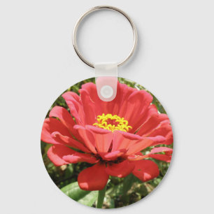Red Zinnia Chaveiro