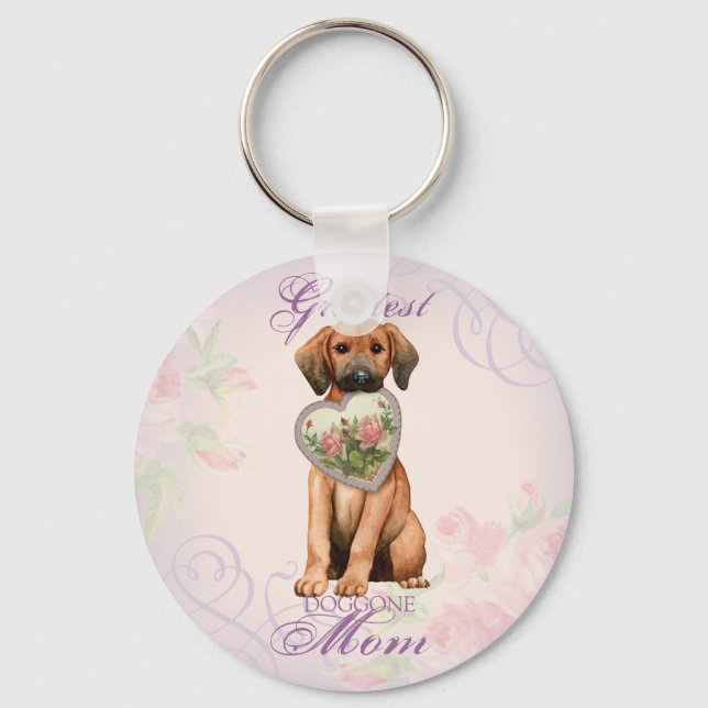 Redbone Heart Mãe Chaveiro (Frente)