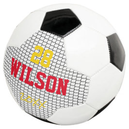 Rede de Bola de Futebol Número do Jogador Nome Ano