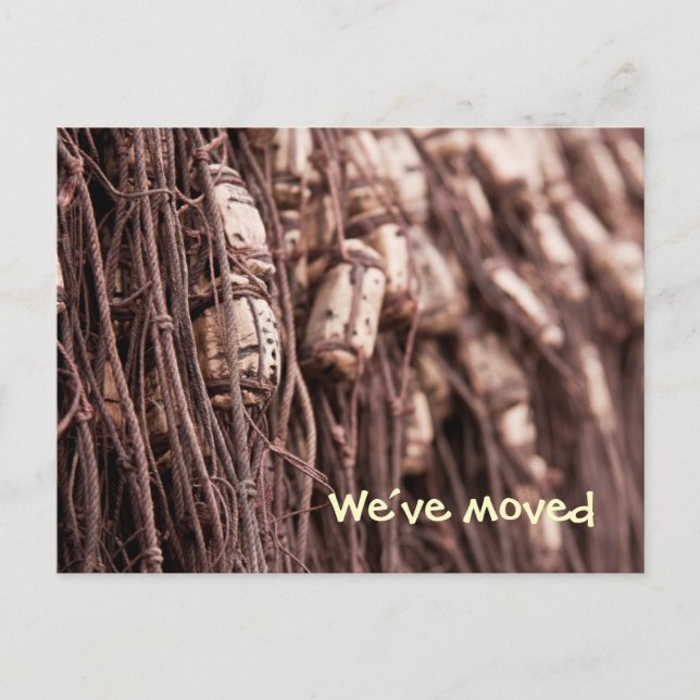 Rede de pesca que movemos cartão postal (Frente)