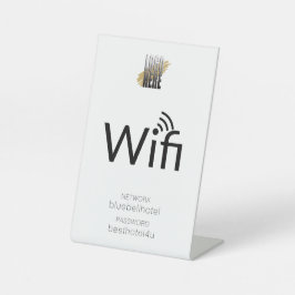 Rede De Senha Wifi De Logotipo Empresarial Simples