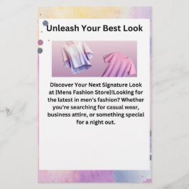 Redefina seu estilo com este folheto