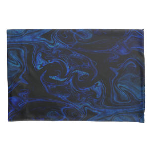 Redemoinho Azul Preto Abstrato Fumê Legal