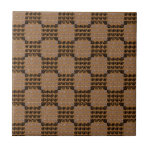 Redemoinhos Checkered pintados (Brown)
