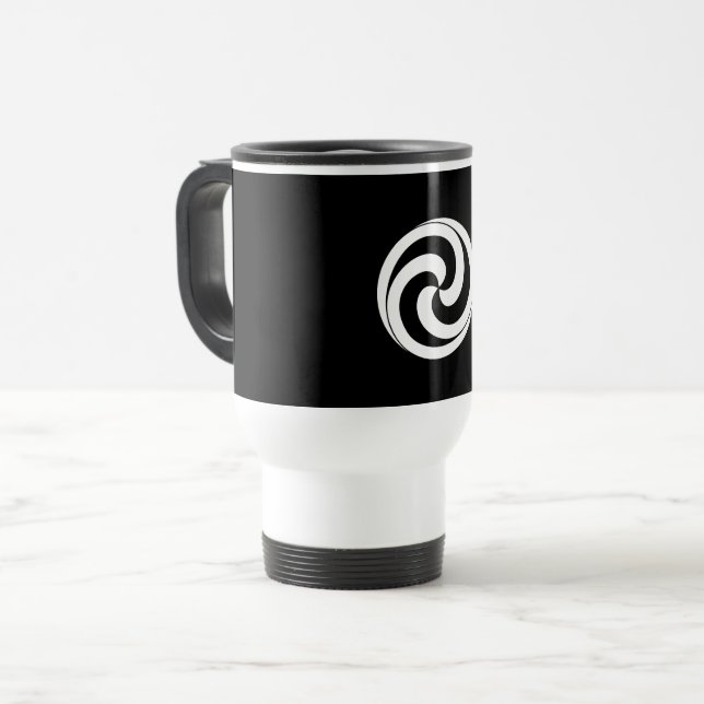 Redemoinhos em forma de caneca de viagem de bola (Frente Esquerda)