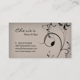 Redemoinhos na moda elegantes do bege do cartão de