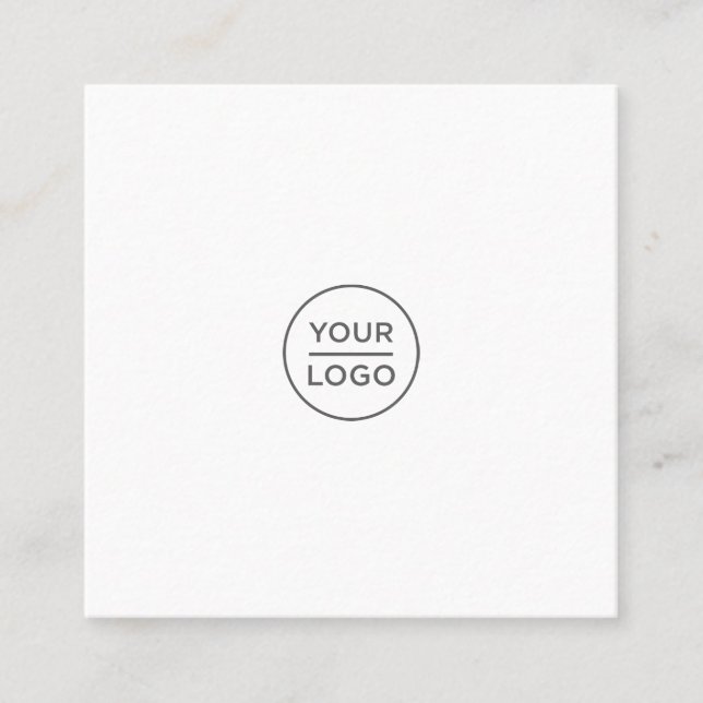 Redes sociais de cartões de visitas quadrados de l (Frente)