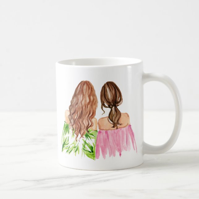 Redhead e Brunette da caneca do presente dos (Direita)
