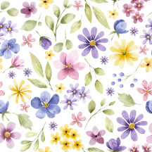 Almofada de Arremesso com Padrão de Flores Silvest