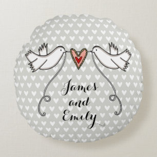 Redonda Almofada de presente personalizada para pombos bra