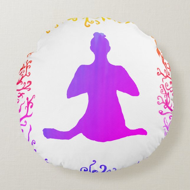Redonda Almofada de Yoga Sukhasana (Frente)