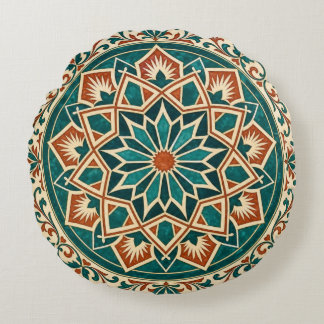 Redonda Almofada Decorativa Estrela Andaluzia de Duas Face