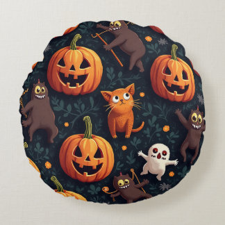 Redonda Almofada do conceito de Halloween