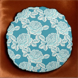 Redonda Almofada Floral Elegante com Charme Vintage