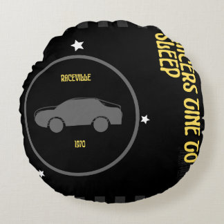 Redonda almofada para amantes de carros