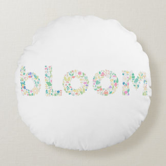 Redonda “BLOOM Carta Botânica Artística Almofada