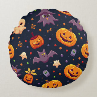 Redonda Esta é uma almofada de Halloween.