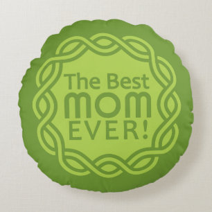 Redonda MELHOR almofada personalizada MOM