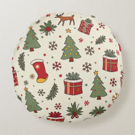 Redonda Natal para almofada