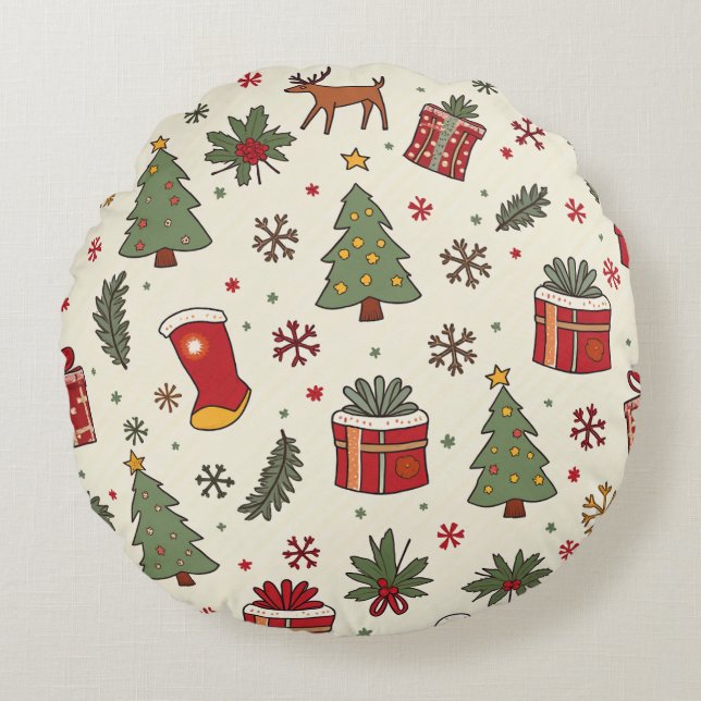 Redonda Natal para almofada (Frente)