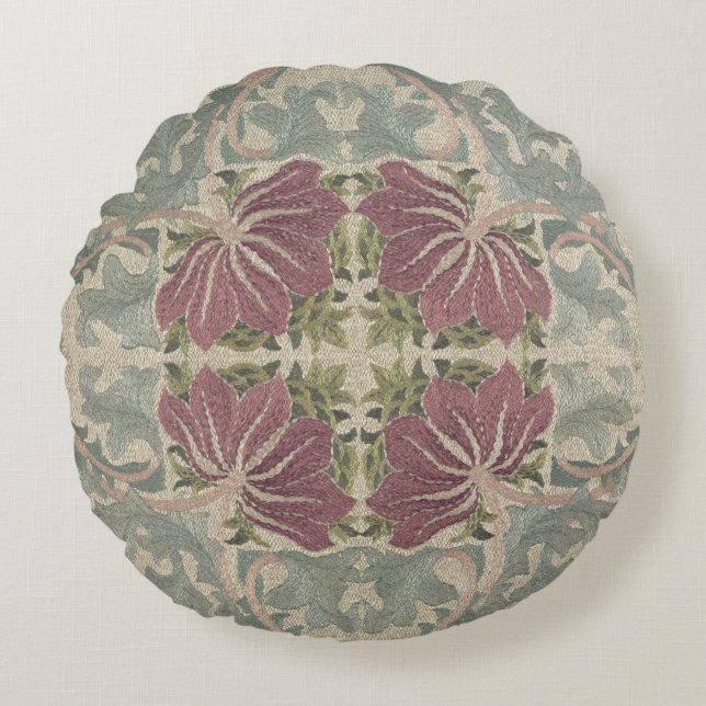 Redonda Padrão Botânico - William Morris Almofada (Frente)