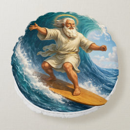Redonda Produto de almofada de arte bíblica de Moisés