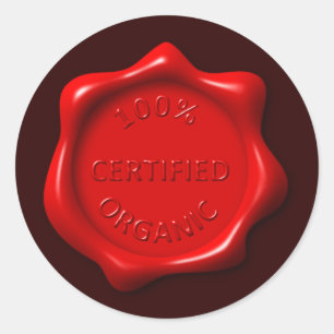 Redondo 100% de adesivo de cera orgânica certificada redo