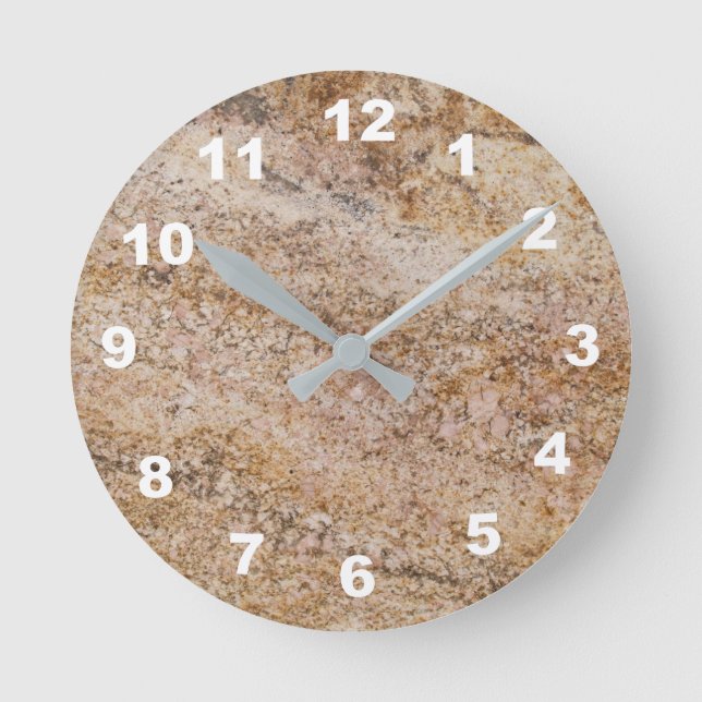 Redondo 12 opções de números a escolher - relógio de bolha (Frente)