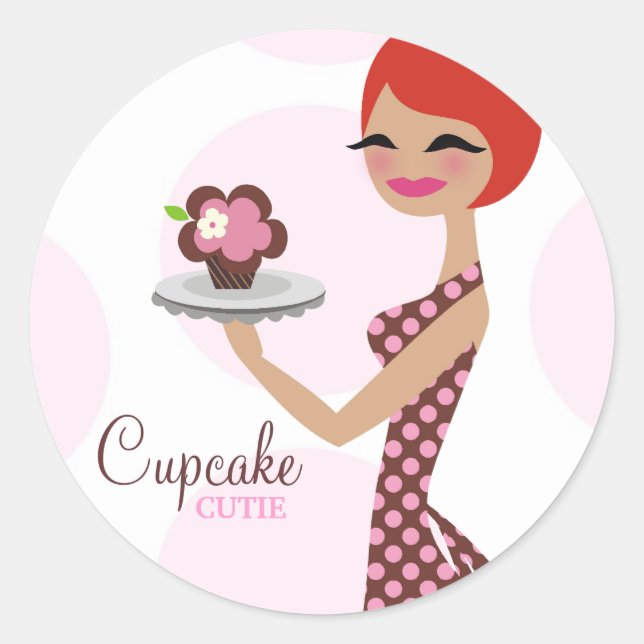 Redondo 311-Cherrie, o Cupcake do adesivo utilitário (Frente)