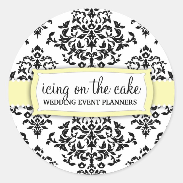 Redondo 311 Escoamento no adesivo de limão de bolos (Frente)