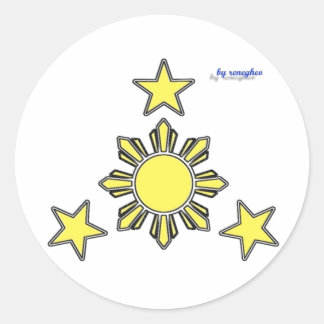 Redondo 3 estrelas e um adesivo solar