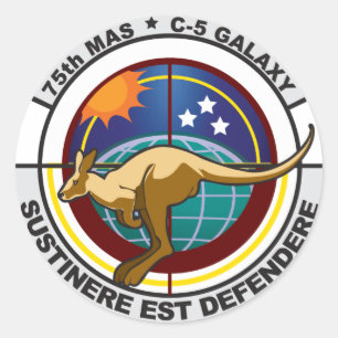 Redondo 75.o Adesivo "Novo logotipo era" MAS