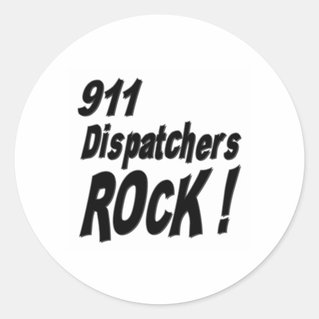 Redondo 911 Dispatchers Rock! Adesivo (Frente)