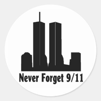 Redondo 911 Lembrar adesivo