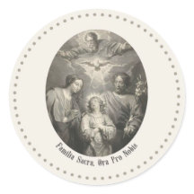A Sagrada Família E Santíssima Trindade Adesivo Re