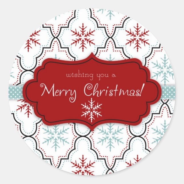 Redondo Adesivo 2 com flocos de neve retrorreflectores (Frente)