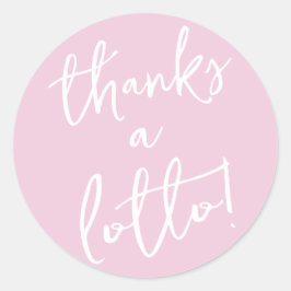 Redondo Adesivo Agradece Muito na Loteria Favor