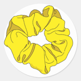 Redondo 💛 adesivo amarelo-riscado 💛