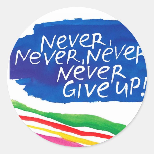 Redondo adesivo arco-íris (Frente)