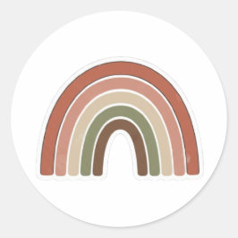 Redondo Adesivo Arco-íris Boho – Design Minimalista Vintag