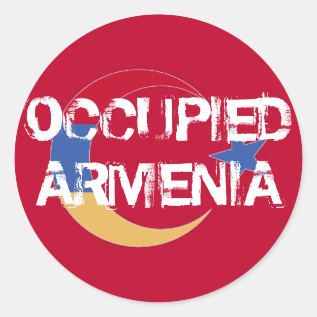 Redondo Adesivo Armênia ocupado (Frente)