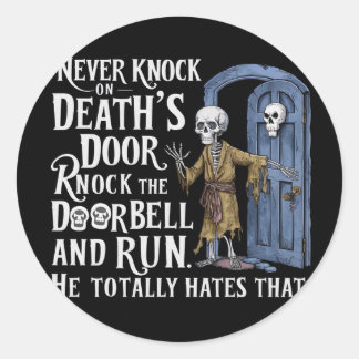 Redondo adesivo assustador