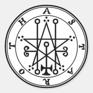 Redondo Adesivo Astaroth Goétia