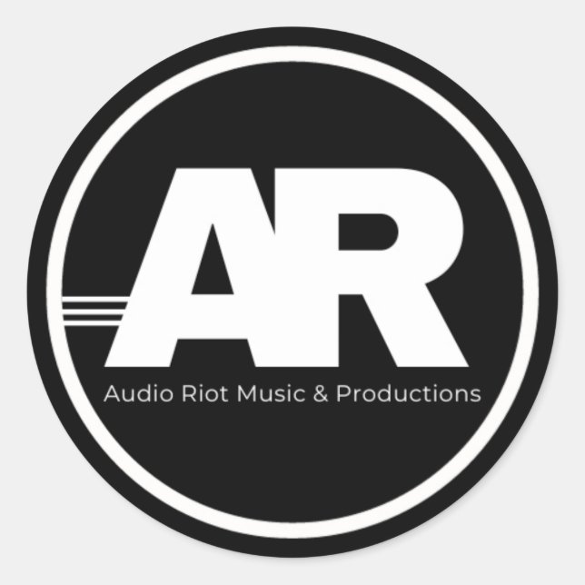 Redondo Adesivo Audio Riot (Frente)