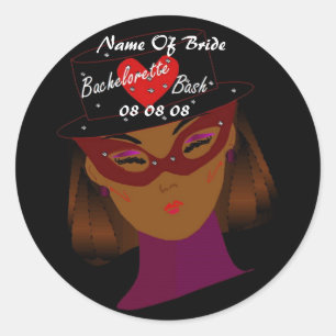 Redondo Adesivo "Bachelorette Bash" - Personalizável