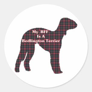 Redondo Adesivo Bedlington Terrier BFF