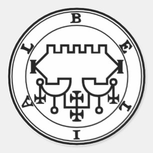 Redondo Adesivo Belial Goétia